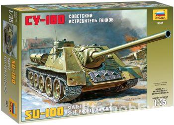 3531   -100 / Su-100 Soviet self-propelled gun 