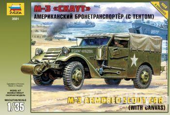3581 -3 &laquo&raquo ( )   / M-3 Armored SCOUT Car (with canvas) 