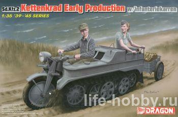 6341    Sd.Kfz.2 ( ) / Sd.Kfz.2 Kettenkrad Early Production w/Infantry Cart