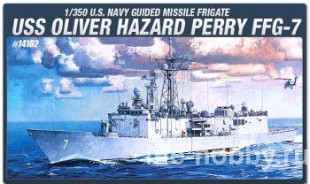 14102 USS `Oliver Hazard Perry` FFG-7 U.S. Navy Guided Missile Fregate (Фрегат ВМФ США для запуска управляемых ракет `Оливер Хазард Перри` FFG-7)