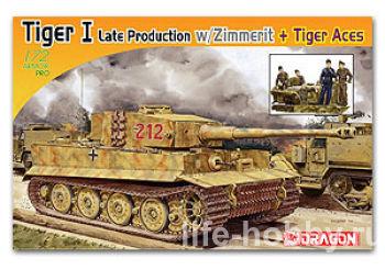 7440 Pz.Kpfw.VI Ausf.E Tiger I Late Prod w/Zimmerit + Tiger Aces Fig.