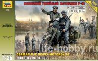 3632    BMW R-12     / German R-12 heavy motorcycle with rider and officer 