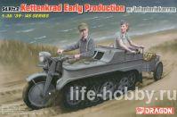 6341    Sd.Kfz.2 ( ) / Sd.Kfz.2 Kettenkrad Early Production w/Infantry Cart