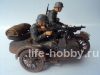 3607    -12     / BMW R-12 German Motorcycle With Sidecar and Crew 