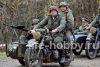 3607    -12     / BMW R-12 German Motorcycle With Sidecar and Crew 