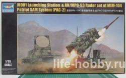 01022 ЗРК "Патриот" РАС-2: пусковая установка М901 с зенитными управляемые ракетами MIM-104 и РЛС AN/MPQ-53 / M901 Launching Station & AN/MPQ-53 Radar set of MIM-104 Patriot SAM System (PAC-2) 