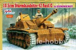 6454   105-  "Sturmhaubitze 42" Ausf.G / 10.5cm Sturmhaubitze 42 Ausf.G w/Zimmerit