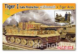 7440 Pz.Kpfw.VI Ausf.E Tiger I Late Prod w/Zimmerit + Tiger Aces Fig.